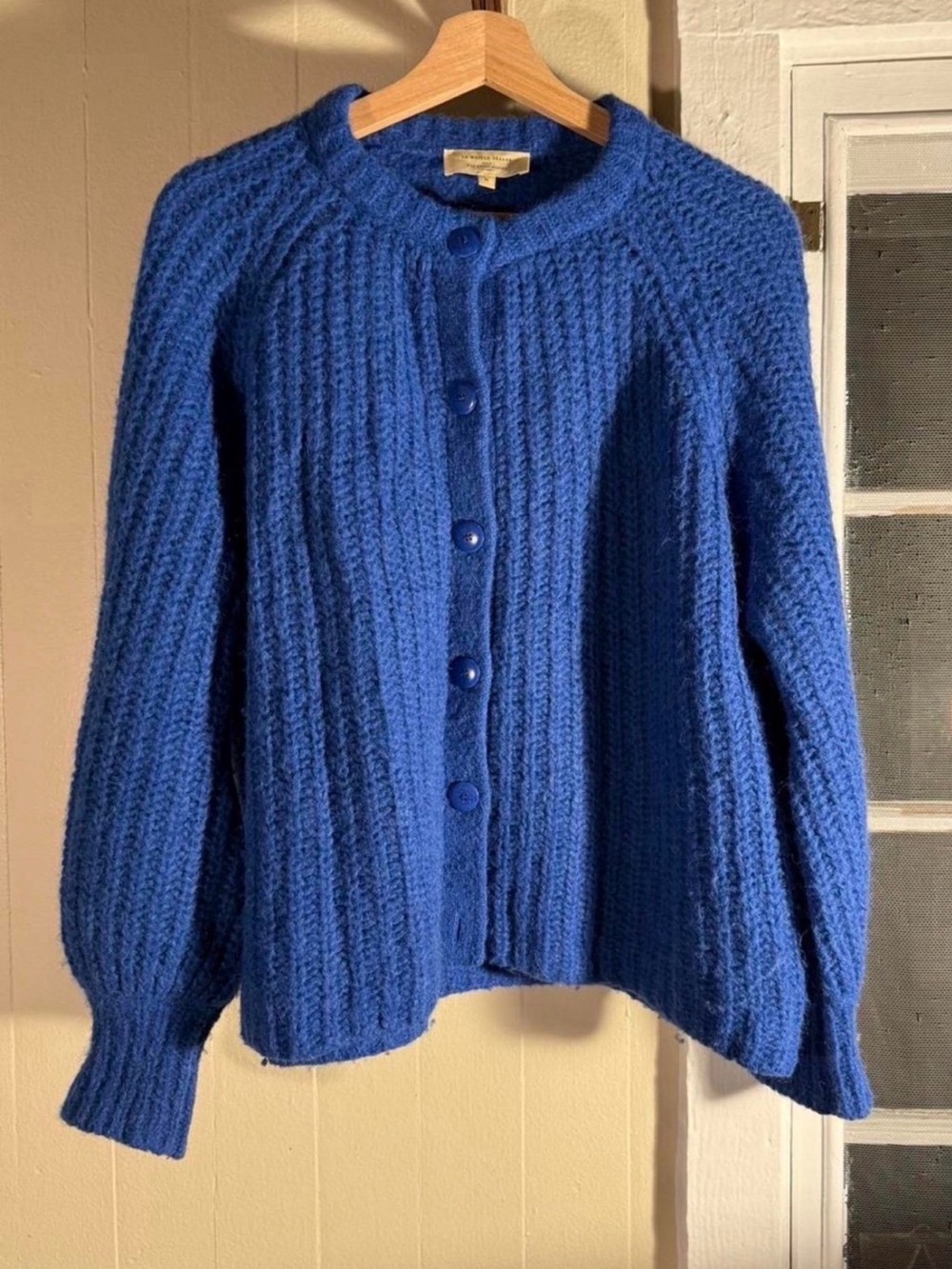 Sezane Cobalt Emile Cardigan